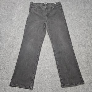Buffalo David Bitton Jeans Sz 12 (32x30) Alyssa Black High Rise Stretch Straight